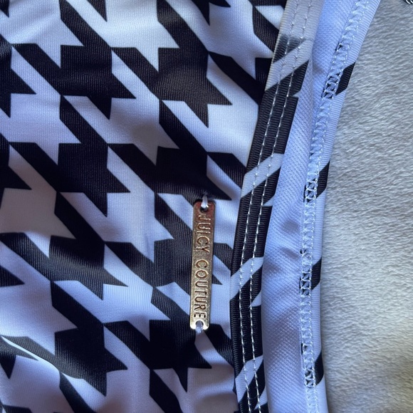 Houndstooth Black and White Women's Swim Set - Picture 3 of 9